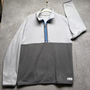 Cotopaxi‎ Fleece Quarter Zip Pullover Gray Mens Medium Outdoor Activewear